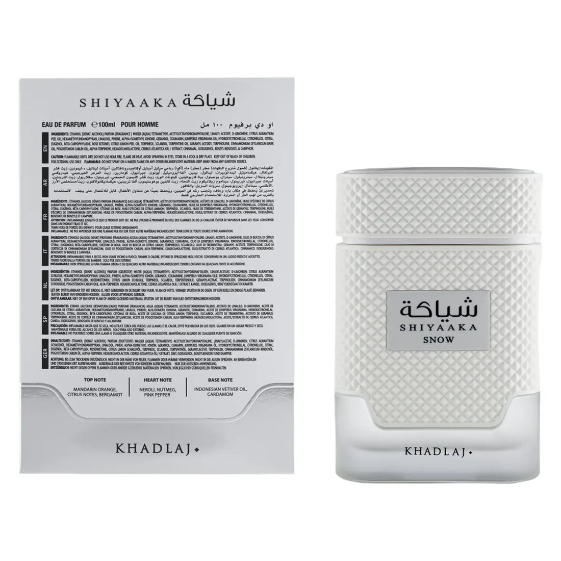 Shiyaaka Snow 100ml EDP | Khadlaj Perfumes
