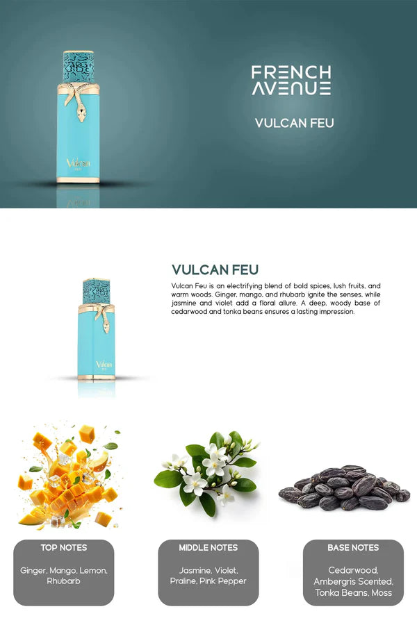 Vulcan Feu Perfume 100ml EDP French Avenue